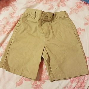 Khaki uniform shorts